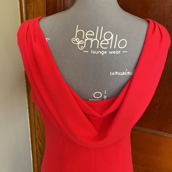 ❤️NWOT VINTAGE PINK BACK DRAPERY FORMAL COCKTAIL DRESS❤️ Size16 - Picture 10 of 11